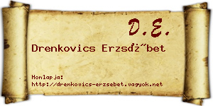 Drenkovics Erzsébet névjegykártya